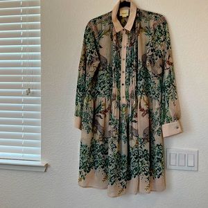 Anthropologie Maeve Ria Leopard Dress